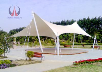 China Strained Membrane Park Shade Structures Outdoor Shade Awnings Knock Down Type for sale