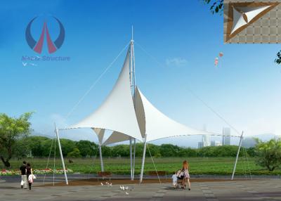 China Architectural Shade Sails Park Shade Structures With Membrane Sail UV Resistant for sale