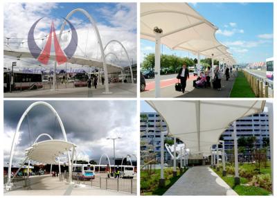 China Steel Work Tensile Membrane Roof Porch Shade Canopy Structures Saddle Shape for sale