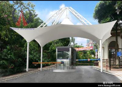 China Durable Steel Roof Tensile Membrane Canopy Fabric Dome Structures Fire - Resistant for sale