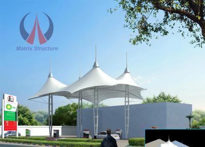 China Lightweight Shade Shelter Structural Steel Canopies High Transmitting Feature for sale