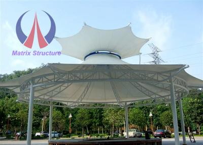 China Crown Shape Tensile Membrane Canopy Garden Party Marquees Steel Pole Column for sale