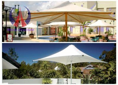 China Van de de Parapluzon van het membraanzeil de Lichtgewicht van de de Schaduwcantilever Tuin Parasols 5m × 6m Te koop