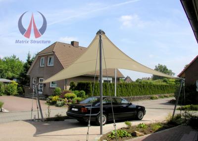 China Cable Stayed Membrane Sun Sail Shades Triangle Shade Canopy UV Protection for sale