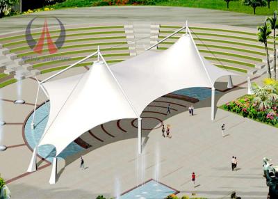 China Permanent Steel Work Patio Sail Sun Shades Structures Without Wall Ridge Shape for sale