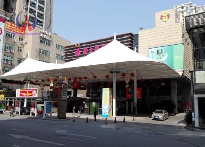 China Cottage Shape Outdoor Sun Shade Canopy , Beverage Shop Permanent Shade Canopy for sale