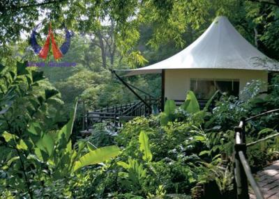 China Future Trend Permanent Tent Structures , Luxury Glamping Tents For Wildness Motel for sale