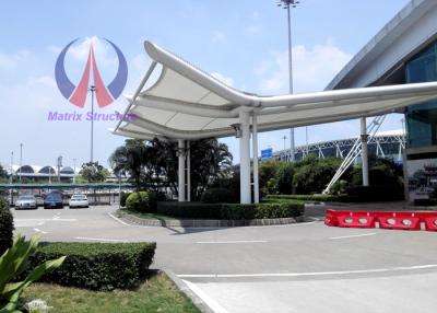 China Ridge Roof Outdoor Shade Structures , Tensioned Membrane Structures Architecture for sale