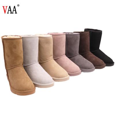 China Free Samples Snow Boot 5825 Natural Wool EVA Sole Sheepskin Boots Women Non-slip Snow Boots for sale