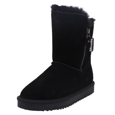 China Snow Boot Sheepskin Mid Calf Boots Women Shoes Woman Waterproof Winter for sale