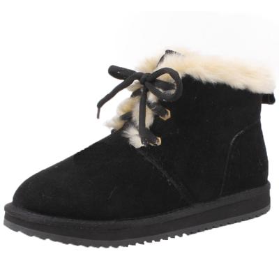 China New Design Hot Fashion Women's Winter Snow Boots Children Sheepskin Boots Kids Genuine Leather Boots for sale