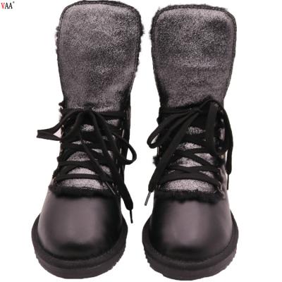 China Korean Genuine Leather Cowboy Boots Fashion Trend Outsole Snow Boots For Men for sale