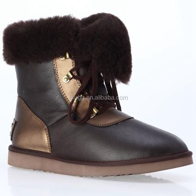 China AN-CF-219 Anti-slippery Calf Lining Leather Sheepskin Lace Up EVA Sole Suede Boots Men Non-slip and Lightweight for sale