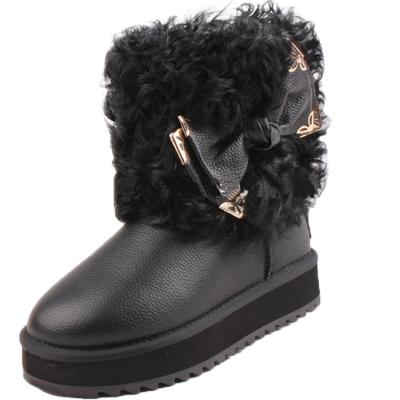 China Real china kids ankle boots manufacturers factory price woolen thermal suede winter cowhide kids shoes for sale