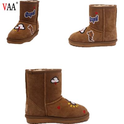 China Factory direct discount popular upper winter snow boot kids snow boots real leather kids snow boots shoes for sale