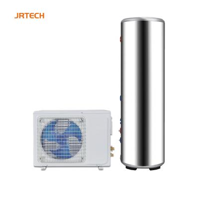 China 220V 50Hz Outdoor High Quality Air 7kW + 300L Water Heat Pump Water Heater Mini Split Tank for sale