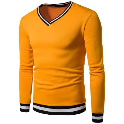 China 2020 Spring Anti-shrink Men's High Quality KAISRON Long Sleeve Quilting V-Neck Sweater for sale