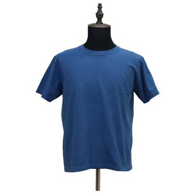 China Short Sleeve Hand-Carefully Dyed Vivid And Deep Color 100% Cotton Men's T-Shirts For Hot Summer for sale