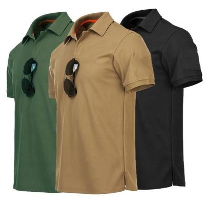 China Anti-Wrinkle Embroidery Plain Logo Golf Blank Polo Tshirts Quick Dry Men's Short Sleeve Polo Shirt for sale