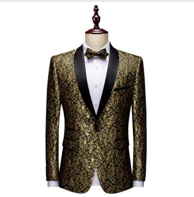 China Anti-wrinkle KAISORN Men's Formal Apparel Nightclub Performance Flora Party Suit for sale