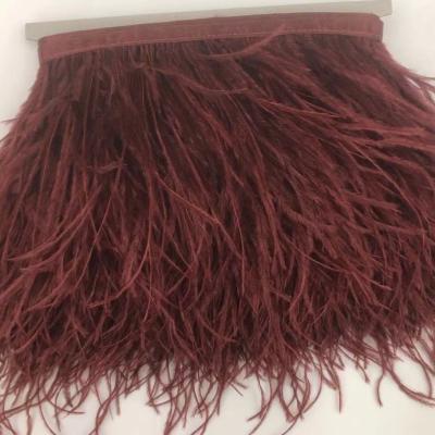 China Clothing Decoration Factory Ostrich Hot Selling Fringe For Clothes Accessories for sale