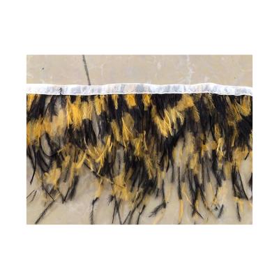 China Ostrich Feather Factory Sale Multiple Miscellaneous No Sliver Ostrich Feather Fringe Trim for sale