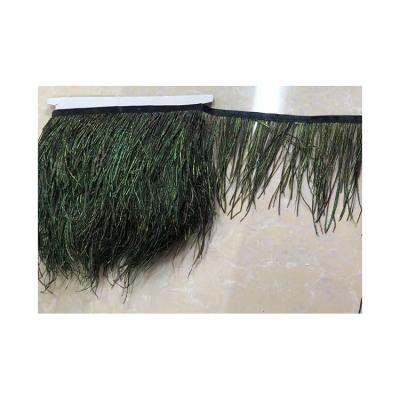 China Peacock feathers nature color peacock eye feather trims fringe costumes decoration for sale