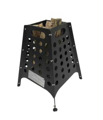 China The Easily Assembled Outdoor Folding Fire Pit Fire Basket for sale