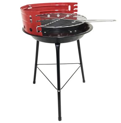 China Adjustable Height 14in 36cm Outdoor Camping Garden Charcoal Portable Steel Barbecue With Adjustable Cooking Height for sale