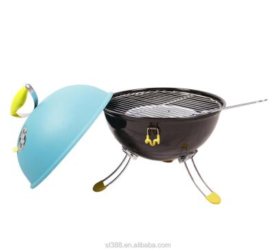 China Mini Size Home and Garden Portable Charcoal Grill Adjustable Tabletop Grill for sale