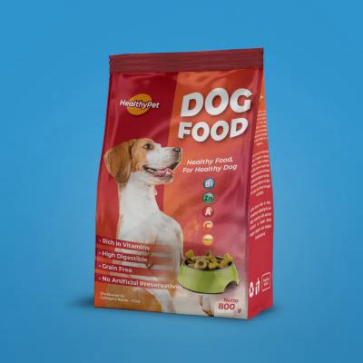 China Low MOQ Recyclable Custom Printed Eco Friendly Stand Up Pouch Pet Food Bag Ziplock Packaging Plastic Bag for sale