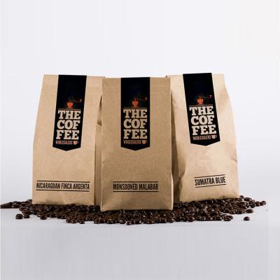 China Recyclable Custom Printed Biodegradable Doypack Recycle Stand Up Ziplock Coffee Bean Packaging Bag With Valve for sale