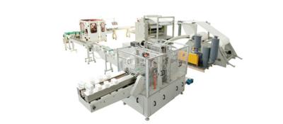 China 3000Kg/8hr Facial Tissue Production Line Automatic Box Drawing Automatic Facial Tissue Machine for sale