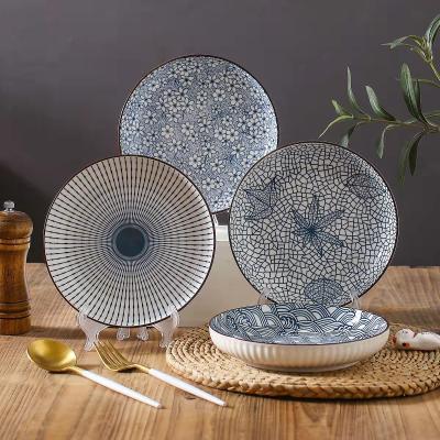 China Sustainable Ceramic Dishes Nordic Ceramic Dishes Gold Nordic Ceramic Dishes for sale