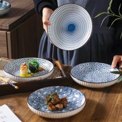 China Sustainable Dish Restaurant Dishes Ceramic Dishes Set Dinner Porcelain Ceramic Wares And Ceramic Dishes for sale