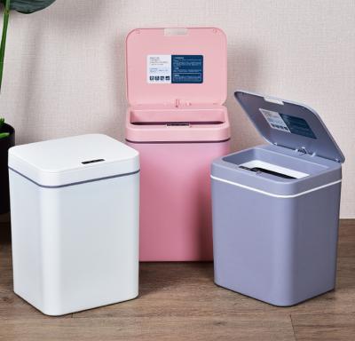 China Dropshipping 14l Automatic Intelligent Sensor Waste Bin 14l Automatic Intelligent Sensor Viable Electric Waste Plastic Waste Plastic Home Eco-Friendly Trash Can for sale