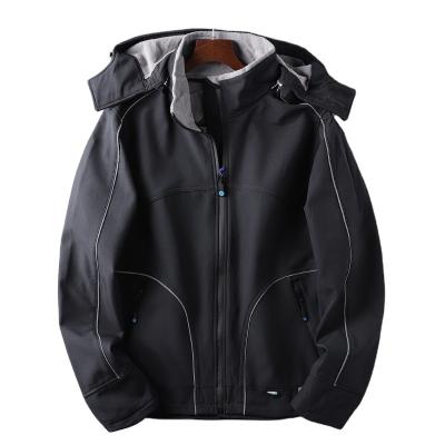 China New Logo Plus Size Varsity Jacket Custom Made 2022 High Quality Solid Color Anorak Hoodie Waterproof Coat For Men for sale