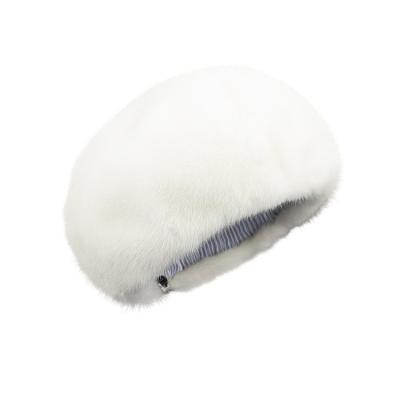 China COMMON 8 colors factory mink fur hat beret ivory beret hat direct available luxury full hat skin for women for sale