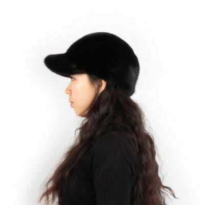 China CAD IATOYW Luxury High Quality Casual Russian Fur Hat Winter Skin Mink Fur Cap COMMON Whole Hat for sale