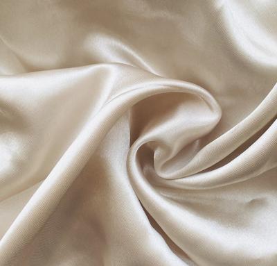 China 100% Polyester Satin Fabric Anti-Static Factory Direct For Women Dress Bridal Garment Stocks for sale