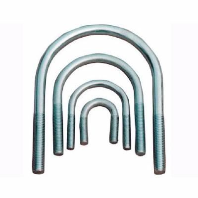 China Stainless Steel Connecting Tunnel Curve Hex Bolt Steel U Shape Tunnel Hex Head Bolt For Subway Construction for sale