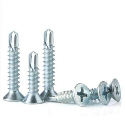 China 304 stainless steel carbon stee drilling tai DIN7504 high quality countersunk self drilling cross screw for sale