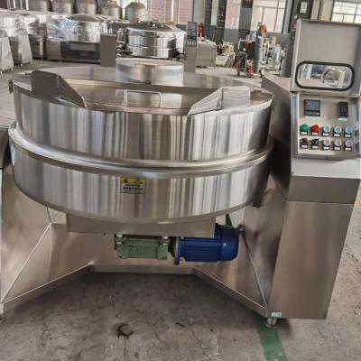 China Flour Mill Industrial Electric Heating Kettle Jacketed Cooker With Mixer for sale