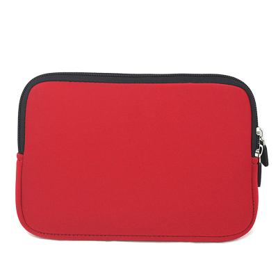 China Eco-friendly High Quality Soft Neoprene Zipper Laptop Sleeve Bag Small Tablet Pouch For 7