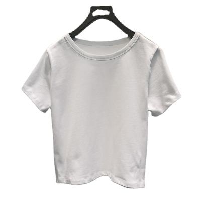 China New Fashion Summer Anti-Wrinkle Short Sleeve Soft Loose Cotton Round Neck T-Shirt for sale