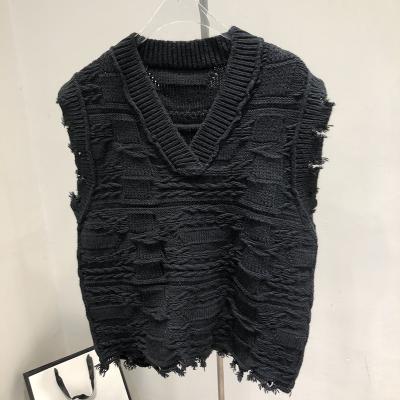 China Fashion Breathable Soft Temperament New Arrival Slim Casual Knit Vest for sale