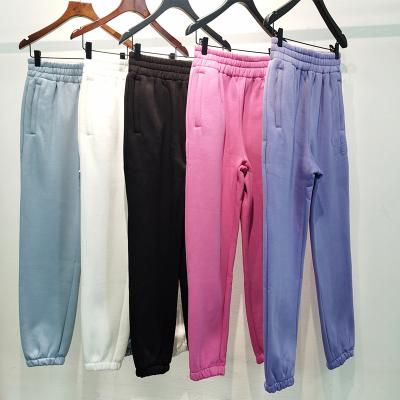 China Anti-wrinkle factory supplies casual women's college wind beamed high elastic waist sports women's pants for sale