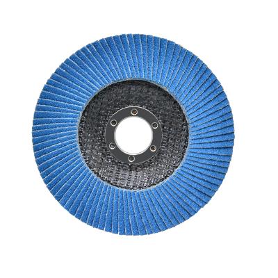 China CNDOME 125*22mm Grit 40,60,80,120 Aluminum Fin Disc For Stainless Steel Zirconia Aluminum Fin Wheel For Polishing for sale