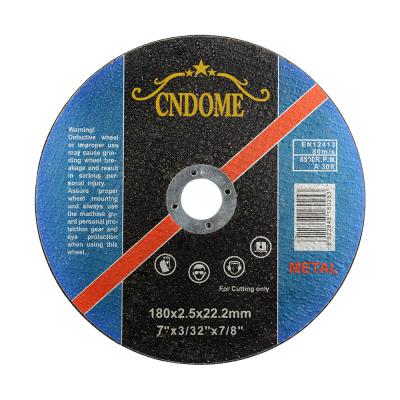 China Metal Cutting Inch 180*2.5*22.23 mm 7 Cutting Wheel For Metal; 7 inch abrasive cutting disc for sale