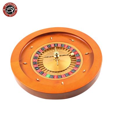 China 18 Inch Solid Wood Roulette Wheels Professional Casino 0 Single And Double 00 Roulette Wheel High Quality Manual Roulette Wheels 18